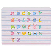 Load image into Gallery viewer, CSLU 2 Pack Dry Erase Lapboard with 2 Erasers, Double Sided Mini Lapboards Portable Learning Board White/Ruled Writeboards, 9”X12”