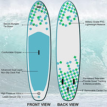 Load image into Gallery viewer, EDOSTORY Inflatable Stand Up Paddle Board (10'6 x 31.5'' x 6'') with Accessories Carry Bag, Wide Stance, Bottom Fin for Paddling, Non-Slip Deck, Surf Control, Youth & Adult Standing Boat A