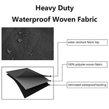 Load image into Gallery viewer, Patio Watcher 144 Inches Patio Furniture Cover Durable Water Resistant Outdoor Furniture Sets Cover with Secure Buckle Straps, Black