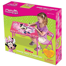 Load image into Gallery viewer, Minnie Mouse Table Blossoms & Bows Jr. Activity Set with 1 Chair