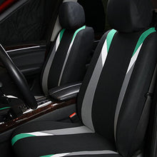 Load image into Gallery viewer, FH Group FB033MINT102 Universal Fit Mint Bucket Automotive Seat Covers fits Most Cars, SUVs, and Trucks (Modernistic Airbag Compatible, Set of 2)