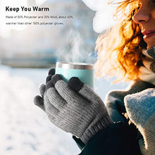 Load image into Gallery viewer, Winter Knit Gloves Warm Full Fingers Men Women with Upgraded Touch Screen - Anti-Slip Glove Fleece Lined VGOGFLY