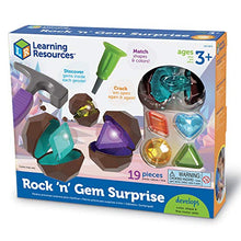 Load image into Gallery viewer, Learning Resources Rock 'n Gem Surprise, Sorting, Matching & Counting Skills Activity Set, Early STEM, 19 Pieces, Ages 3+