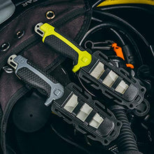 Load image into Gallery viewer, GEAR AID Tanu Dive and Rescue Knife with Sheath and B.C.D. Adaptor, 3” Blade, Nav Green