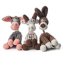Load image into Gallery viewer, Zagrine Squeaky Plush Dog Toys Pack for Puppy, 3 Pack Durable Stuffed Animal Plush Chew Toys with Squeakers, Cute Soft Dog Toys for Teeth Cleaning, for Small Medium Dogs