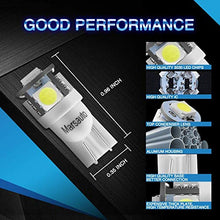 Load image into Gallery viewer, Marsauto 194 LED Light Bulb 6000K White 10 Packs Bundle 168 LED Bulb Blue T10 2825 5SMD No Polarity Replacement Bulbs for Car Dome Map Door Courtesy License Plate Dashboard Lights Lamp 10 Packs