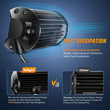 Load image into Gallery viewer, Nilight 18030C-A Amber 2PCS 5Inch 72W Double Row Flood Bar 10800Lumens Driving Fog Led Off Road Lights for Trucks Jeep ATV UTV SUV Boat Marine,2 Years Warranty