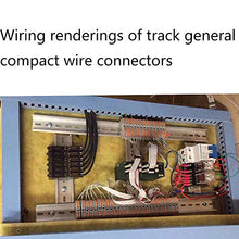 Load image into Gallery viewer, UOHGDPY DIN Rail Terminal Blocks,Universal Compact Wire Wiring Connector (40 pcs connectors+4 pcs Article in parallel+4 pcs Digital identification+40 pcs screw)