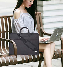 Load image into Gallery viewer, Voova Laptop Bag 17 17.3 inch Water-resistant Laptop Sleeve Case with Shoulder Straps & Handle/Notebook Computer Case Briefcase Compatible with MacBook Pro/New Razer Blade Pro 17 / Acer/Asus/Hp,Black
