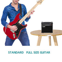 Load image into Gallery viewer, GLARRY 39" Full Size Electric Guitar for Music Lover Beginner with 20W Amp and Accessories Pack Guitar Bag (Red)…