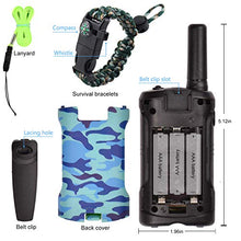 Load image into Gallery viewer, Walkie Talkies for Kids 22 Channel 2 Way Radio 3 Miles Long Range Handheld Walkie Talkies Durable Toy Best Birthday Gifts for 6 Year Old Boys and Girls fit Adventure Game Camping (Blue Camo 1)