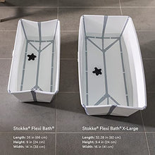 Load image into Gallery viewer, Stokke Flexi Bath, White - Foldable Baby Bathtub - Lightweight, Durable & Easy to Store - Convenient to Use at Home or Traveling - Best for Newborns & Babies