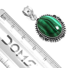 Load image into Gallery viewer, Natural Malachite Pendant 925 Sterling Silver Handmade Jewelry