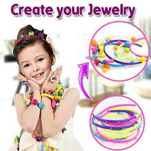Load image into Gallery viewer, FunzBo Snap Pop Beads for Girls Toys - Kids Jewelry Making Kit Pop-Bead Art and Craft Kits DIY Bracelets Necklace Hairband and Rings Toy for Age 3 4 5 6 7 8 Year Old Girl (Large)