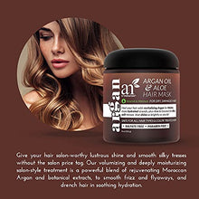 Load image into Gallery viewer, artnaturals Argan Hair Mask Conditioner - (8 Oz/226g) - Deep Conditioning Treatment - Organic Jojoba Oil, Aloe Vera & Keratin - Repair Dry, Damaged, Color Treated, Natural Hair Growth - Sulfate Free