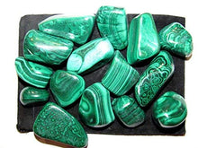 Load image into Gallery viewer, Zentron Crystal Collection: Natural Large Tumbled Green Malachite- Polished Authentic Wholesale Gemstones for Healing, Wicca, Reiki (1/2 Pound)
