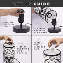 Load image into Gallery viewer, GAVIA Black Skull Lamp - 3-Way Dimmable Touch Control - Gothic Lamp - Gothic Decor - Goth Room Decor - Skeleton Lamp - Gothic Home Decor - Goth Lamp - Gothic Bedroom Decor - Goth Decor - Skull Light
