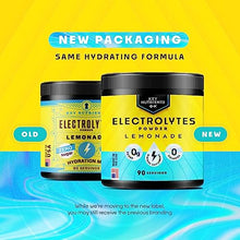 Load image into Gallery viewer, KEY NUTRIENTS Electrolytes Powder No Sugar - Refreshing Lemonade Electrolyte Drink Mix - Hydration Powder - No Calories, Gluten Free - Powder and Packets (20, 40 or 90 Servings)