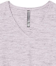 Load image into Gallery viewer, Amazon Brand - Core 10 Women's Pima Cotton Blend Short Sleeve V-Neck T-Shirt, Purple Spacedye, 3X