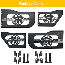 Load image into Gallery viewer, JROAD Jeep wrangler JL Gladiator summer tubular half doors Fit for 2018-2023 Jeep Wrangler JL Unlimited | Gladiator JT 4-Door Soldier pattern Front & Rear Tube Doors Without Side View Mirror Door