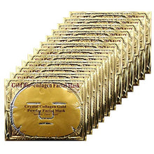 Load image into Gallery viewer, Adofect 12PC 24K Gold Gel Collagen Crystal Facial Masks Sheet Patch For Anti Aging, Puffiness, Anti Wrinkle, Moisturizing, Deep Tissue Rejuvenation and Hydrates Skin