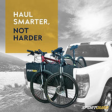 Load image into Gallery viewer, SPORTOURO Tailgate Bike Pads for Truck - 5-Bike Rack for Truck Tailgate Pad with PVC Top, Flannel Bottom, Zipper Pockets, Secure Combo Lockable Tailgate Covers for Trucks - Bike Blanket Tailgate