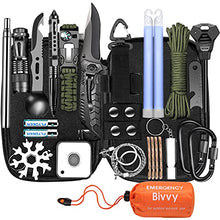 Load image into Gallery viewer, Gifts for Men Dad Husband Fathers Day, Survival Gear and Equipment Survival Kit, Christmas Stocking Stuffers Cool Gadgets Ideas for Him Teen Boy Boyfriend Hunting Hiking Emergency Camping Accessories
