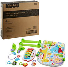 Load image into Gallery viewer, Fisher-Price Deluxe Kick 'n Play Piano Gym, Green, Gender Neutral (Frustration Free Packaging)