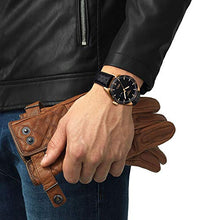 Load image into Gallery viewer, Tissot Men's PRS 516 316L Stainless Steel case with Rose Gold PVD Coating Swiss Automatic Leather Strap, Black, 20 Casual Watch (Model: T1004303605101)
