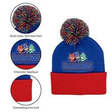 Load image into Gallery viewer, PJ Masks E-ONE Winter Hat, Kids Gloves or Toddlers Mittens, Baby Beanie for Boy Ages, Red/Blue, Age 2-4