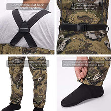 Load image into Gallery viewer, BASSDASH Breathable Ultra Lightweight Veil Camo Chest Stocking Foot Fishing Hunting Waders for Men