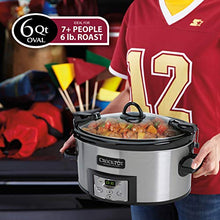 Load image into Gallery viewer, Crock-Pot SCCPVL610-S-A 6-Quart Cook & Carry Programmable Slow Cooker with Digital Timer, Stainless Steel