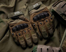 Load image into Gallery viewer, Glove Station The Combat Tactical Knuckle Gloves, Green, M & Ultra Durable Series Cut Resistant Gloves, Green, M