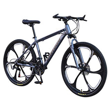 Load image into Gallery viewer, Ninasill Adult Mountain Bikes, 26 Inch 21 Speed Gears Dual Disc Brakes Mountain Bicycle Steel Carbon Mountain Trail Bike High Carbon Steel Full Suspension Frame Folding Outroad Bikes, US Shipment