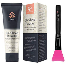 Load image into Gallery viewer, AsaVea Black Peel Off Mask with Brush,Blackhead Remover Charcoal Blackhead Remover, Deep Cleansing, Pore Shrinking, Acne and Oil Control, Anti Aging 80 gram