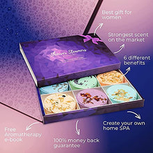 Load image into Gallery viewer, Cleverfy Aromatherapy Shower Steamers - Variety Pack of 6 Shower Bombs with Essential Oils. Mothers Day Ideas for Mom from Daughters. Purple Set Shower Steamer