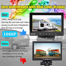 Load image into Gallery viewer, VECLESUS VMW7-2C 1080P Wireless Backup Camera Kit, 7” IPS HD Monitor & IP69K Waterproof High Speed Stable Transmission 2 Backup Cams for Trucks, RVs, Trailers, Bus, Harvester, Motorhome Large Vehicles
