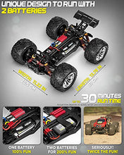 Load image into Gallery viewer, 1:12 Scale Large RC Cars 48+ kmh Speed - Boys Remote Control Car 4x4 Off Road Monster Truck Electric - All Terrain Waterproof Toys Trucks for Kids and Adults - 2 Batteries + Connector for 30+ Min Play