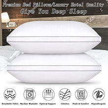 Load image into Gallery viewer, HIMOON Bed Pillows 2 Pack - Standard Size Set of 2 Cooling Pillows for Sleeping for Side Back and Stomach Sleepers, Down Alternative Filling Luxury Soft Supportive