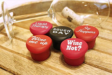 Load image into Gallery viewer, 5 Wine Stoppers + Gift Box - Perfect Wine Gift Accessory, Set of 5 Funny Silicone Wine Reusable Caps Stoppers for Wine and Beer Bottles – Vinaka Wine Stoppers