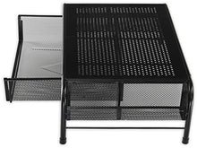 Load image into Gallery viewer, SimpleHouseware Metal Desk Monitor Stand Riser with Organizer Drawer