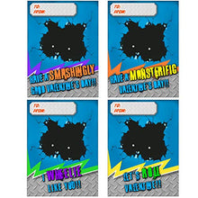 Load image into Gallery viewer, JOYIN 16 Pack Valentines Day Gift Cards With Gift Pull Back Monster Truck Toys for Valentine's Classroom Exchange Prizes Valentine Party Favor Toys