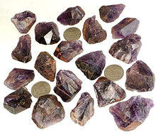 Load image into Gallery viewer, 2pc Set Super 7 Raw Natural Crystals Aka: Amethyst w/Cacoxenite Medium Healing Gemstone Specimens from Brazil