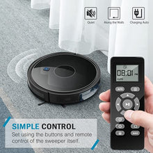 Load image into Gallery viewer, Robot Vacuum 2000Pa Robotic Vacuum Cleaner (Slim) Max Suction Quiet Multiple Cleaning Modes Self-Charging Vacuum with Boundary Strips for Pet Hair Hard Floor Medium-Pile Carpets