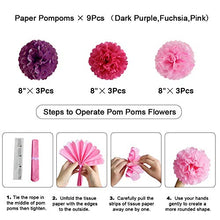Load image into Gallery viewer, Birthday Decorations Women Party Supplies Hot Pink Birthday Party Decorations with Happy Birthday Banner, Balloons for 18th 19th 20th 21st 22nd 24th 25th 30th 40th 45th 50th 60th 70th Party Decor Suit