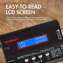 Load image into Gallery viewer, Tenergy TB6-B Balance Charger Discharger 1S-6S Digital Battery Pack Charger for NiMH/NiCD/Li-PO/Li-Fe Packs LCD Hobby Battery Charger w/ Tamiya/JST/EC3/HiTec/Deans Connectors + Power Supply 01435