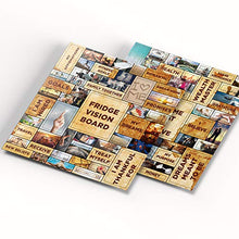 Load image into Gallery viewer, MAGNIFICENT101 2-Pack Vision Board Magnet Set (20x20 in) - Pull Apart & Create a Vision for Your Dream Life in Your Refrigerator | Inspirational Positive Gifts | Quotes for Fridge | Daily Motivation