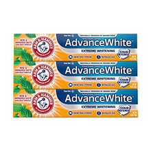 Load image into Gallery viewer, ARM & HAMMER Advanced White Extreme Whitening Toothpaste, TRIPLE PACK (Contains Three 6 Ounce Tubes) -Clean Mint - Fluoride Toothpaste (Pack of 3)