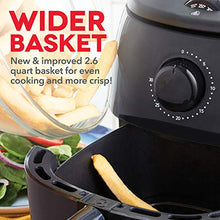 Load image into Gallery viewer, DASH Tasti-Crisp™ Electric Air Fryer Oven Cooker with Temperature Control, Non-Stick Fry Basket, Recipe Guide + Auto Shut Off Feature, 1000-Watt, 2.6Qt, Black