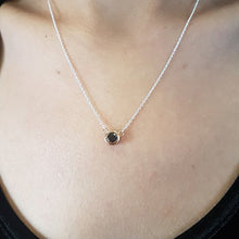 Load image into Gallery viewer, Dazzlingrock Collection 0.50 Carat (ctw) 14K Round Black Diamond Ladies Bezel Set Solitaire Pendant 1/2 CT, Rose Gold